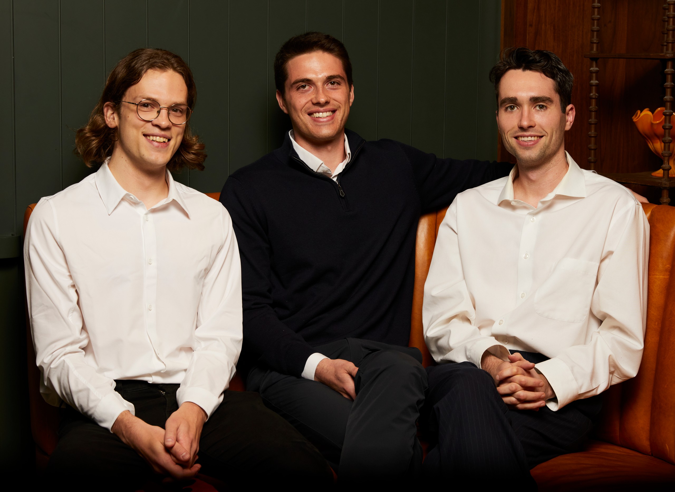 Gabriel Stengel (CEO of Rogo), John Willett (COO of Rogo), and Tumas Rackaitis (CTO of Rogo)